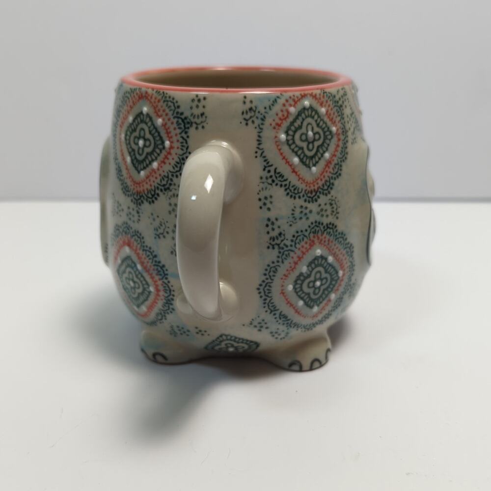Nature’s Home Boho Elephant Mug 16 oz Ceramic Coffee Cup - Picture 6 of 10
